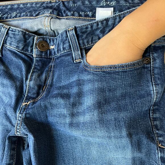 Specially Dyed Women’s Denim waxed Curvy Boot Cut Straight Jeans size 4S, Blue - Picture 7 of 12